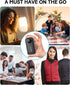 AYEWAY 10,000mAh Mini Portable Charger with Built-in Cable, USB C Fast Charging Power Bank with 4 Outputs, External