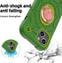 KCJ iPhone 15 Case (6.1") - Avocado, Soft Silicone + Hard PC, Full Body Protection, Includes 2 Screen Protectors & Ring