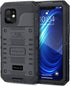 Mitywah Heavy Duty Waterproof Case for iPhone 12, Shockproof Full Body Underwater Protective Metal Case 6.1 inch, Black
