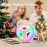 EBODA Bluetooth Shower Speaker, Portable IP67 Waterproof Wireless Speaker with LED Light, 2000mAh