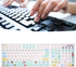 Vikye 2PCS/Pack 84 108 Universal English Keyboard Stickers, Frosted Surface Replacement Mechanical Keyboard Keyboard