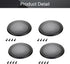Fielect 4Pcs 6.5inch Speaker Grill Cover, Mesh Decorative Circle Woofer Guard Protector Cover with Screws