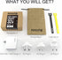 USB C Charger, MANTO 30W 2 Port PD Fast Charger with 20W USB-C Power Adapter, Foldable International Travel Adapter for