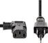 StarTech.com 10ft (3m) 18AWG, 5-15P C13, 10A 125V, (PXT101L10) Computer Power Cord, NEMA to Right Angle Replacement AC