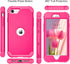 BENTOBEN iPhone SE 2022/2020 Case, Heavy Duty 3-in-1 Rugged Shockproof Cover, Hot Pink for Girls & Boys.