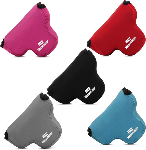 MegaGear Ultra Light Neoprene Camera Case for Canon EOS M6 Mark II (15-45mm), Black