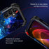 Miqala Galaxy A15 5G Case, Blue Glow in The Dark Heavy Duty Shockproof Full Body Protection