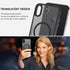 Telaso iPhone X/Xs Case - Slim, Shockproof, Anti-Scratch, Matte Black, Compatible with MagSafe Wireless Charging.