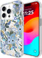 Rifle Paper Co. iPhone 15 Pro Case - Garden Party Blue, Compatible with MagSafe, 12ft Drop Protection, Slim Fit