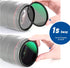 NEEWER 55mm 4-in-1 Magnetic Lens Filter Kit, ND1000+MCUV+CPL+Adapter Ring, Waterproof HD Optical Glass
