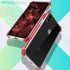 MATEPROX Clear Hybrid TPU Hard Cover Case for iPhone Xs Max with Thin Shockproof Bumper (Red)