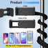 Masansan 16.5 Phone Holder for Treadmill, Stroller, Shopping Cart, Desk, Portable Gooseneck Long Arm Phone Mount