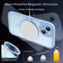 TOCOL 3 in 1 Magnetic Case for iPhone 15 - Full Camera Protection, 15FT Military Grade Protection, Light Blue