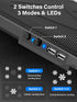 Kootek Laptop Cooling Pad | 5 Quiet Fans for 12"-17" Laptops | Height Adjustable Cooling Stand