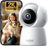 Veise 2K Indoor Camera for Home Security, 360 Wireless WiFi Pet & Baby