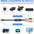 2.0 -1.2M/3.9FT (S-Video+3 XMSJSIY USB Audio Video Capture Card S Video RCA to USB Digital Grabber Recorder CVBS VHS