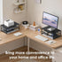 2-Tier ECOLOVI Computer Monitor Stand Riser, Desk Organizer for Monitor, Printer & Laptop Stand, Desktop Workspace