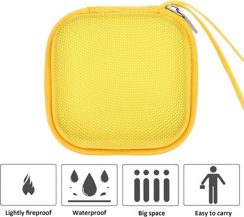 khanka Hard Travel Case for Iseyyox/RTOPS/Hicober/UCOMX Nano 3 in 1 Wireless Charger, Case Only (Yellow)