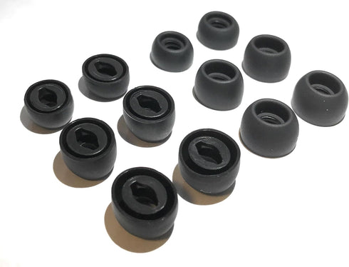 Samsung Galaxy Buds Pro Replacement Earbud Tips Headphones Ear Tips, 6 Pairs Small, Medium and, Large (Black)