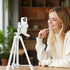 kakotopa 17" 57" 360 1/4" White Lightweight Tripod - to Adjustable Height with Pan Head, Universal Screw