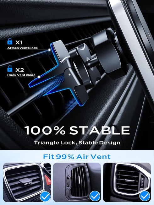 Hinyx 15W MagSafe Car Mount Charger, Magnetic Wireless Car Charger for iPhone 15 14 13 12 11 Pro Max