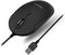 Macally Silent USB Wired Mouse - Slim & Compact for Apple Mac or Windows PC Laptop/Desktop - Black