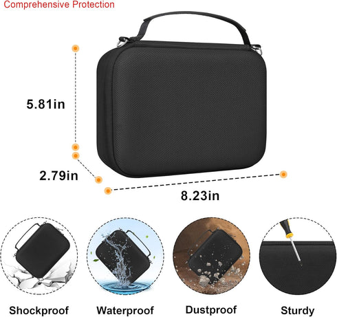 Elonbo Carrying Case for Sony ZV-1 / ZV-1F / ZV-1 II Vlog Digital Camera, Bluetooth Grip Accessory, Black