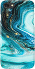 uCOLOR Turquoise Blue Gold Marble Case - Compatible with iPhone 6S/6/8/7/SE 2nd/SE 3 (2022) 4.7" Slim Soft TPU