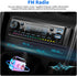 SIXTOP 5.0 64G MP3 Single Din Car Stereo Bluetooth Audio Radio with Card FM Receiver Digital Music Radio Player Support