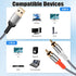 USB to RCA Cable Audio Aux Adapter, 6.6FT HiFi Stereo Y Splitter for USB A Laptop, Linux, Windows, Desktops