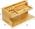 Yopay Nightstand Organizer for Men, Luxury Bamboo Phone Docking Station for Dad Husband, Charging Organizer Cell Phone