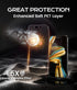 EZ-GLAZ-2 Pack 15 Matte Screen Protectors for iPhone Pro Max Easy Installation Box, ENGY-Absorbing PET Film