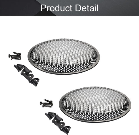 Fielect 2Pcs 10 inch Speaker Grill Cover, Waffle Grill Guard Protector for SubWoofer Audio Accessories