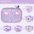 Leayjeen Kids Camera Case, Purple Unicorn for Goopow/Dwfit/Slothcloud/Colofree/KIZJORYA Kids Camera Toys, Best Easter