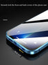 Anti-spy Screen iPhone 13 Pro Max Case, Metal Frame Lock + Magnetic Adsorption Anti-Peeping 360 Full Body Glass Case