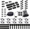 ZIIYAN 163 PCS Cable Management Kit - 3 Wire Organizer Sleeves, 8 Self Adhesive Holders, 100 Fastening Cable Ties