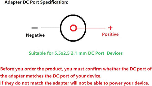 NOYITO 12.6V 1A Power Adapter Li-ion Battery Charger with LED Indicator for 11.1V 12.6V Lithium Battery Pack