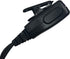 1.5-Wire Security & Surveillance Clear Acoustic Tube Earpiece Headset with PTT Button Mic for Kenwood, Baofeng &