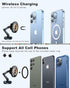 Magnetic Wireless Car Mount Charger, 15W Fast Charging Mag-Safe Car Mount, Fits iPhone 15 14 13 12 and All Smartphones