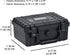 MEIJIA Portable IP67 Waterproof Hard Case - Elegant Black Camera Case with Customizable Fit Foam Insert