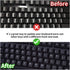 CaseBuy 2 Pack English Keyboard Stickers, Replacement Keyboard Letters Sticker with White Font on Black Background