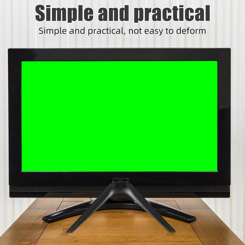 VOSAREA Television Pedestal Feet and Tabletop Tv Base, No-Drill Plastic Dual-Hole Mounting Stand for Flat Screen Tvs
