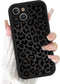 lioscre Cute Cheetah Print Phone Case for iPhone 13 Case 6.1", Aesthetic Luxury
