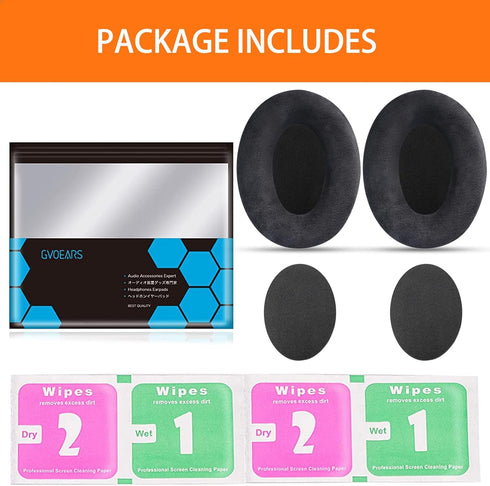 Gvoears HD600 Earpads for Sennheiser HD650/HD600/HD660S/HD545/HD525/HD535, Replacement Ear Cushions (Velour)
