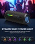 Portable Bluetooth Speaker, 24W Loud Stereo Sound, IPX7 Waterproof, RGB Lights, Up to 30H Playtime