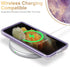 Esdot Rugged Case for Samsung Galaxy S21 Ultra, Military Grade with Fashion Designs, Glitter Purple Marble