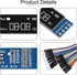 XIITIA 6pcs 0.91 inch I2C SSD1306 128x32 30pin OLED IIC Display Module LCD Screen Driver with Dupont Cables for Arduino