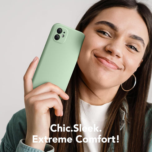 for iPhone 11 Phone Case, Compatible with MagSafe, Full Camera Protection, Slim Shockproof Case - Light Cyan