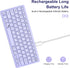Ultra-Slim Bluetooth Keyboard, Wireless, Compatible with iPad 10th/10.2(9th/8th/7th Gen), Light Purple