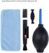 3IN1 Camera Cleaning Kit Suit with Dust Cleaner Brush, Air Blower, Wipes, and Clean Cloth for GoPro, Canon, Nikon